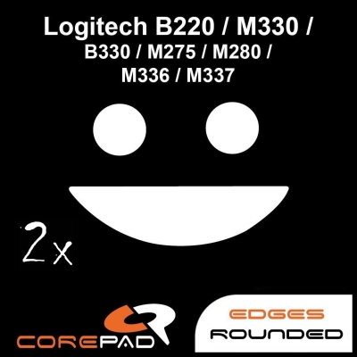 Corepad Skatez PRO 114 Mausfüße Logitech B220 / M330 / M330 Silent / B330 Silent Plus / B330 / M275 / M280 / M336 / M337 / M590